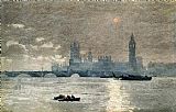 Famous Houses Paintings - The Houses of Parliament